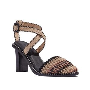 Ulla Johnson - Deia High Heel Strappy Sandals Cameo Shoes Sz 40